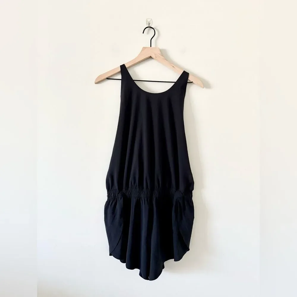 Athleta Run With It Romper with Brief Liner  in Black Size M - Picture 4 of 10